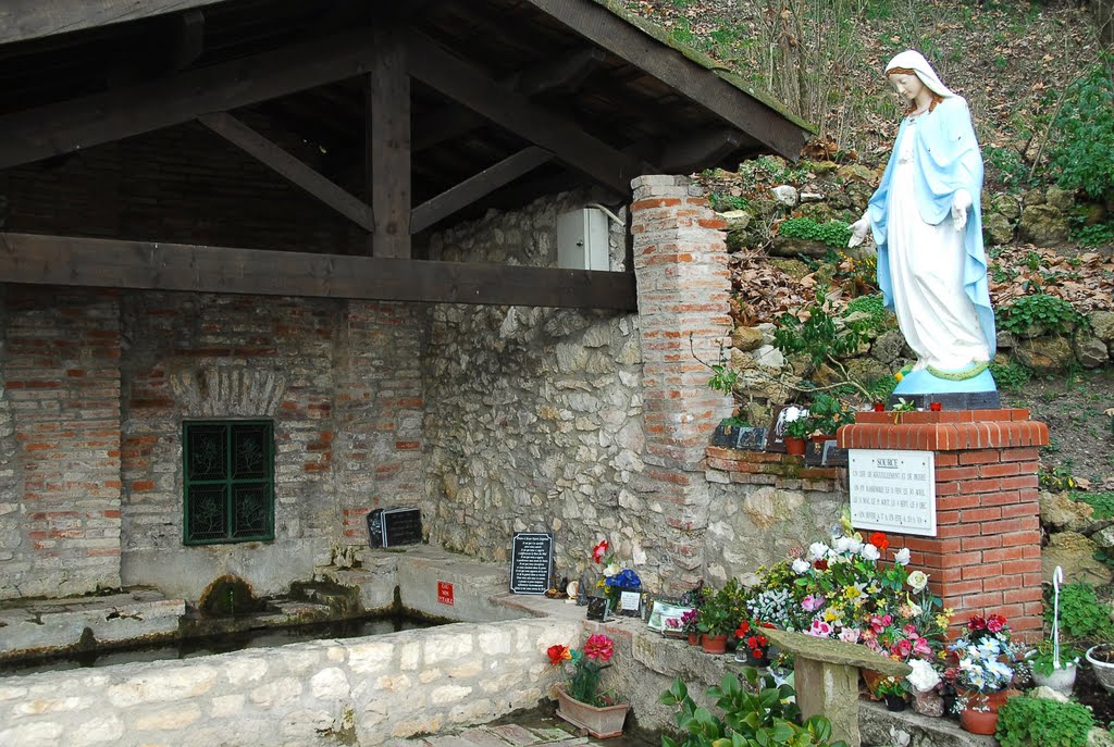 Notre-Dame de La Drèche, source du rocher by F@M