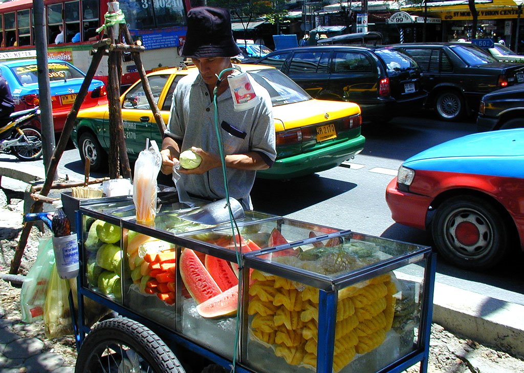 Bangkok-Fruit Stand by imagine.asia