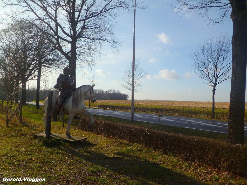 Ridder te Paard...............Baneheide.......27 Jan. 2012 by Gerold Vluggen