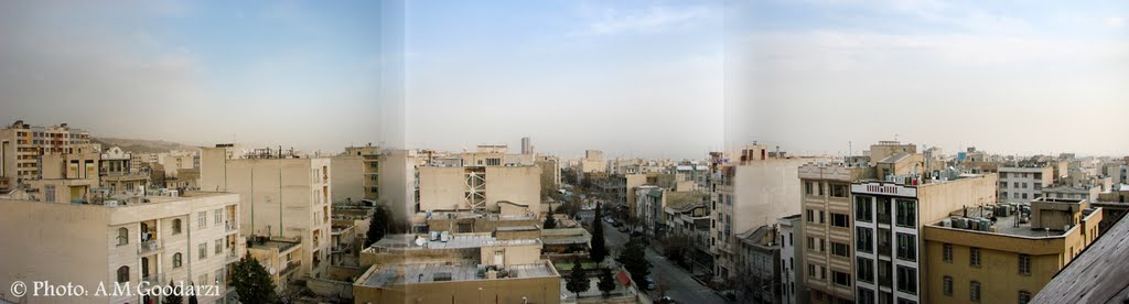 Panorama of East of Tehran by Amirmohammad Pourattar