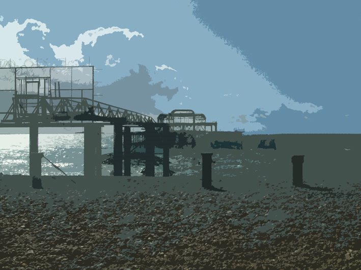 West Pier Graphic Brighton - Brighton by Simon Royer