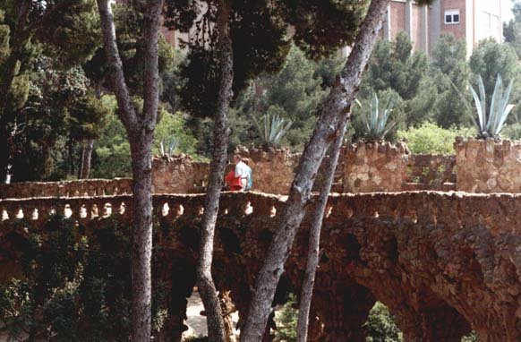 Parque Guell - A. Gaudí, Barcelona (2000) by Etel Borges Reis