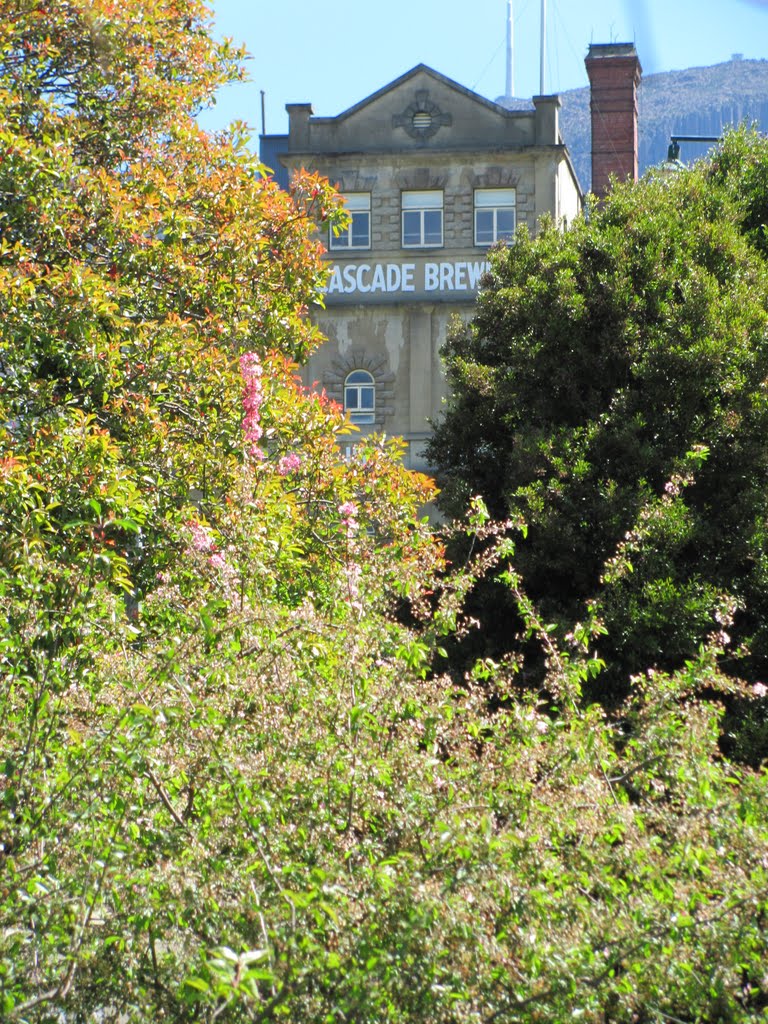 Hobart, Cascade Brewery from Cascade Park by caodavies