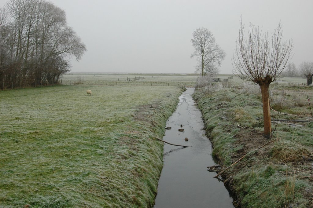 Akersloot in de nevel 2 by Ben de Graaf Bierbrauwer