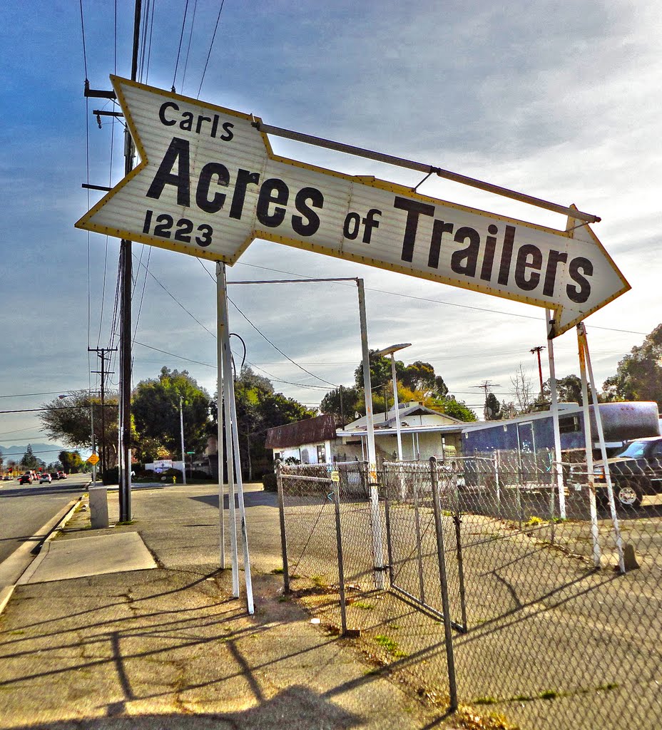 Ontario CA, "Carls Acres of Trailers" by Gregory Dyer