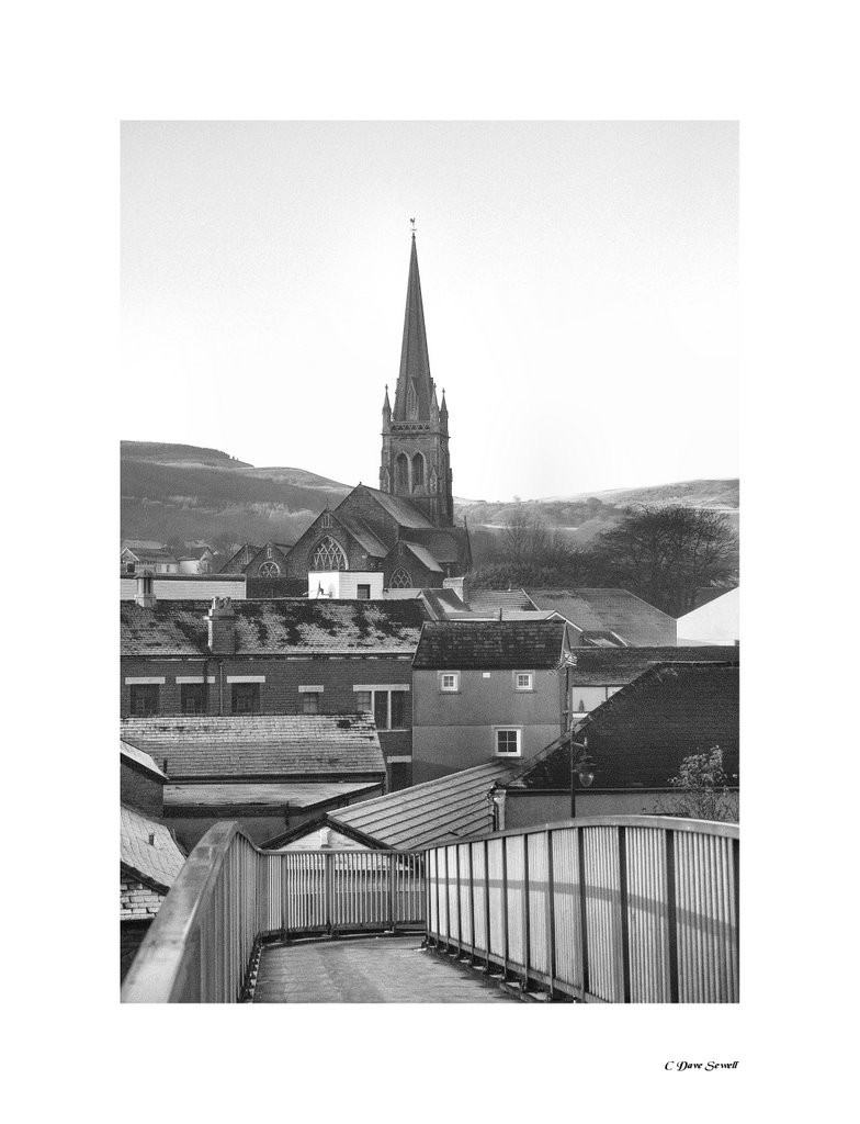 A view of St Elvans and Aberdare from the Ynys Bridge by Dave Sewell