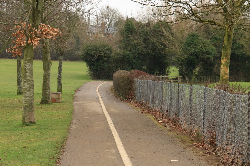 Follow the Path with the white line to stay on the Brenda Parker Way by SBower