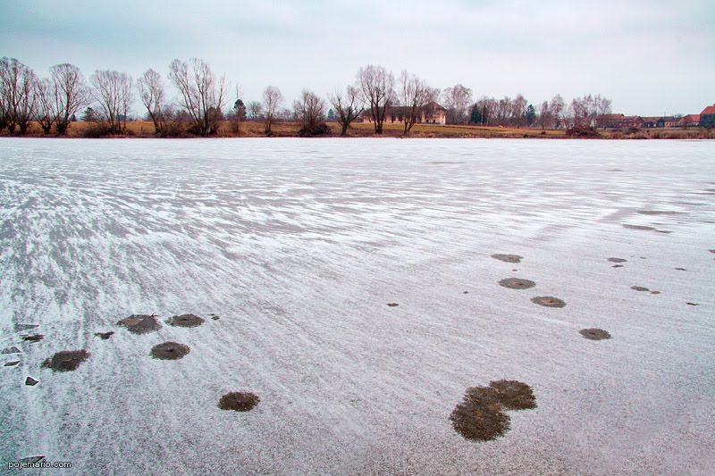 Frozen lake by Poje Mario