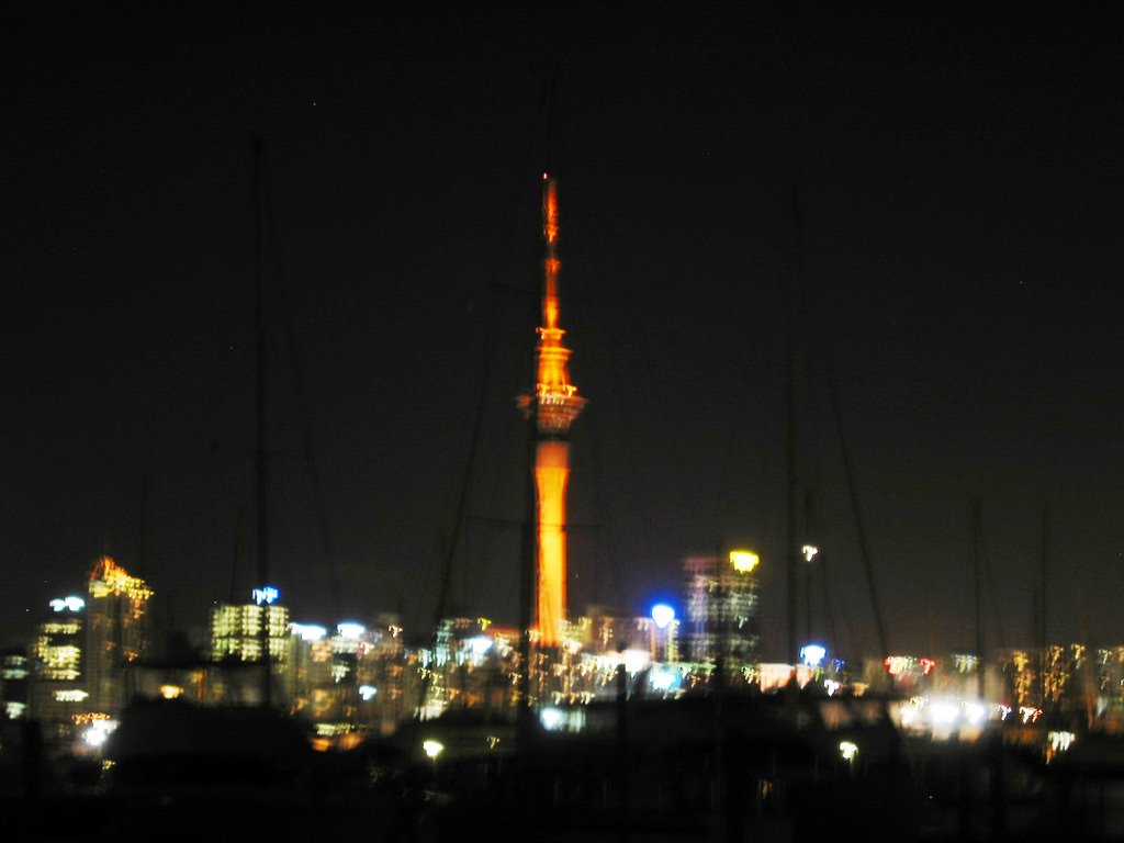 Skytower from S dock Westhaven Marina by Greg & Teri Weeger