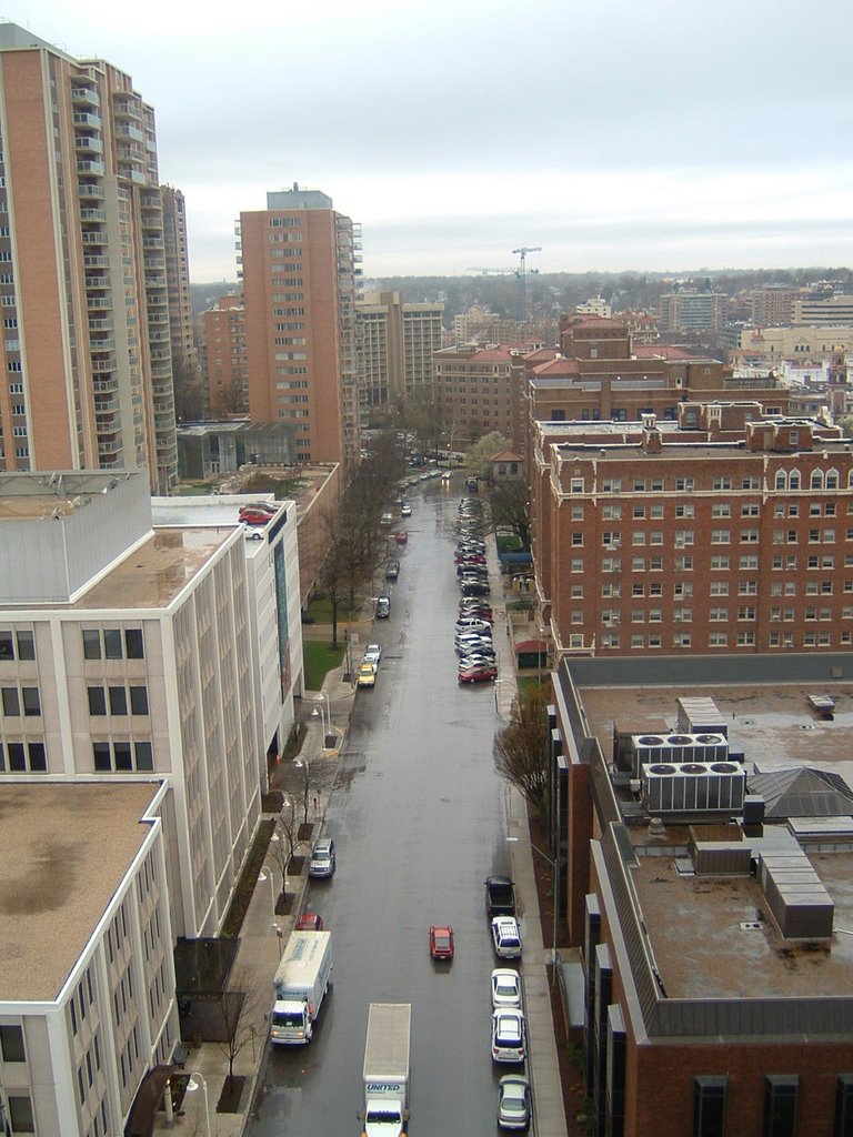 Looking down 48th st. from Plaza Colonnade by lukexmartin