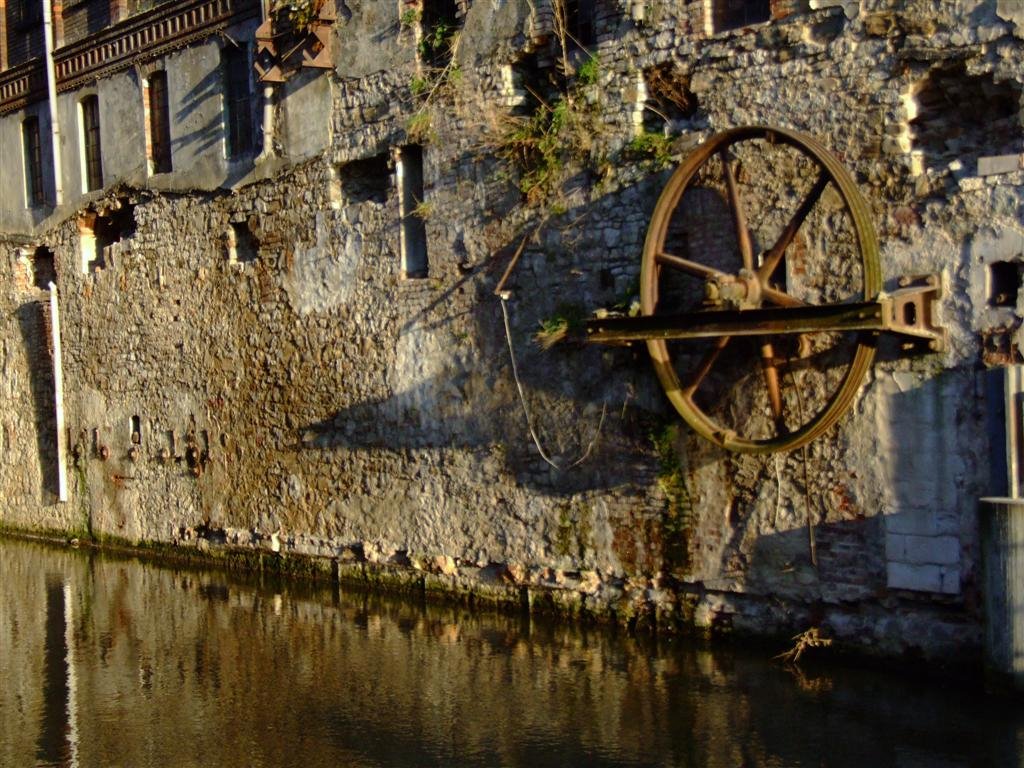 Old factory at the river by CaptnBlaubaer