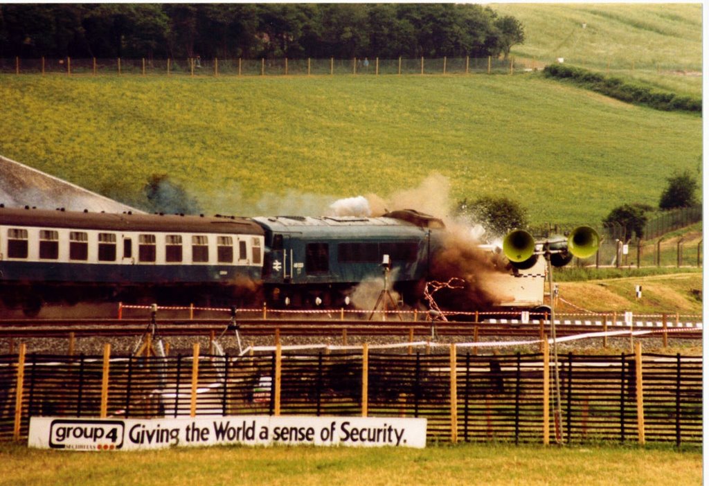 Train crash (staged) 17 July 1984 (1) by Brian B16