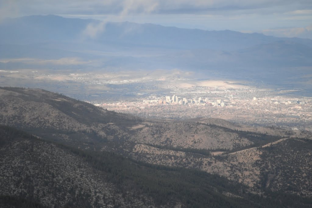 Reno, NV, from the top of Mt. Rose Ski Resort by CAUCI