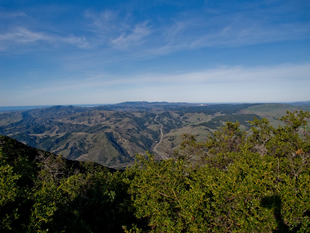 Looking North from Gaviota Peak by 100peaks