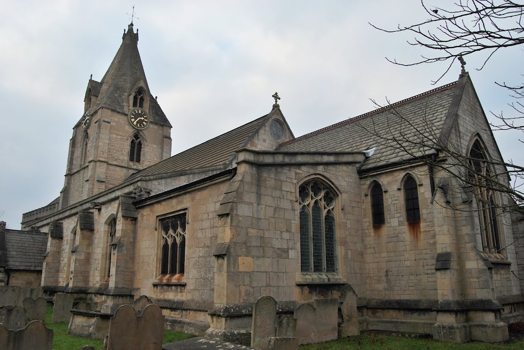 Mansfield Woodhouse, St Edmund King and Martyr SE aspect by ♫ Russ Hamer