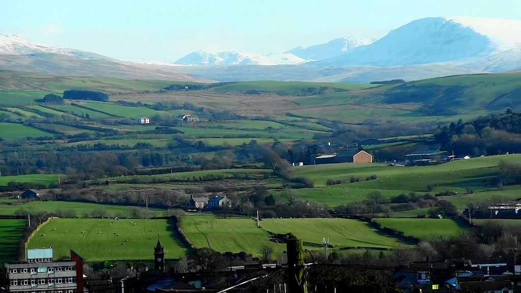 Dent fells 2012 Looking down on Egremont Covered in Snow by Grace Hegarty