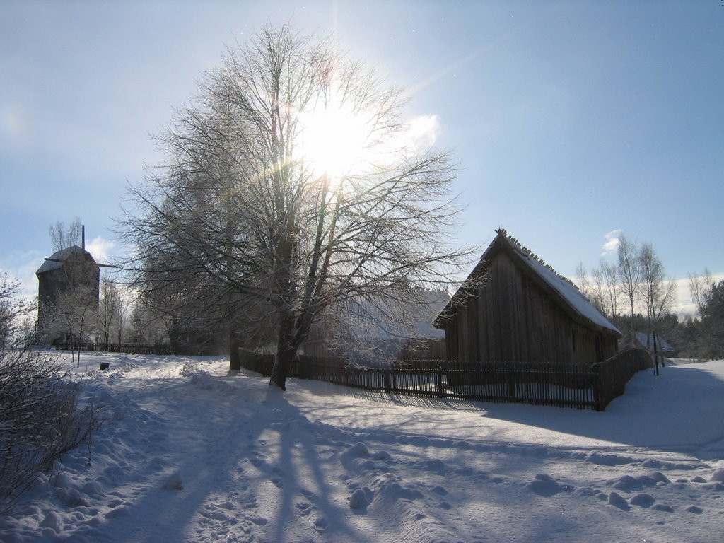 Wdzydze zima skansen by lutek