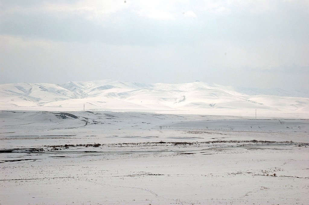 Pasinler Plain, Koprukoy, Erzurum by Seref Halicioglu