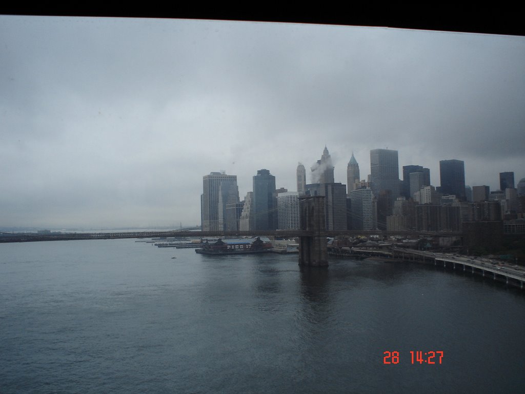 NY Down-Town & Br.Br. from Manhattan Bridge by ridvan tuncel