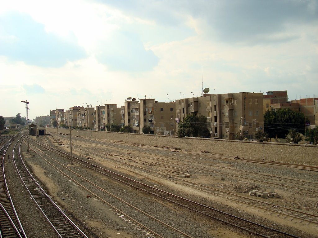 View from railroad station to the north west, Abu Kebir, Sharkia by Alaeddin Faruki