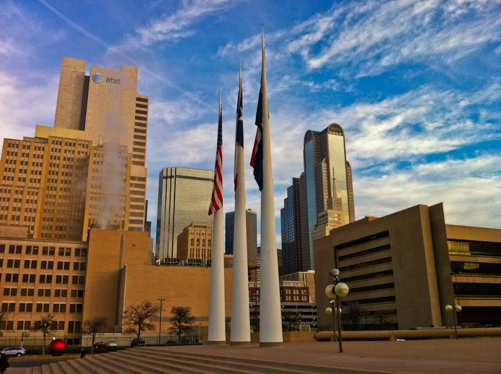 Dallas City Hall Plaza, TX by Salatico