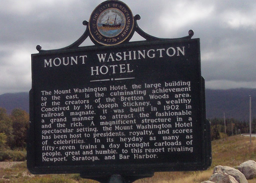 Mount Washington Plaque by Mel Monahan