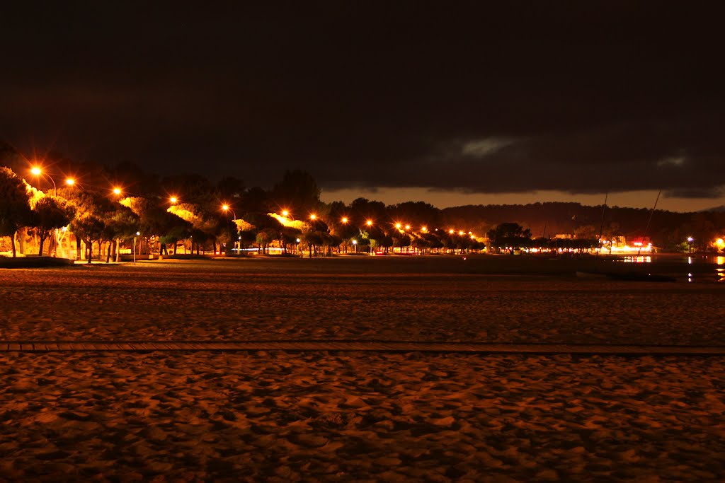 Maubuisson - bordure de lac nocturne by jimmyleva