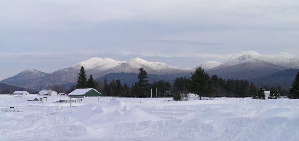 The Sentinal Range, from Lake Placid Horse Show Grounds, jan 5, 2008 by Tom Dudones