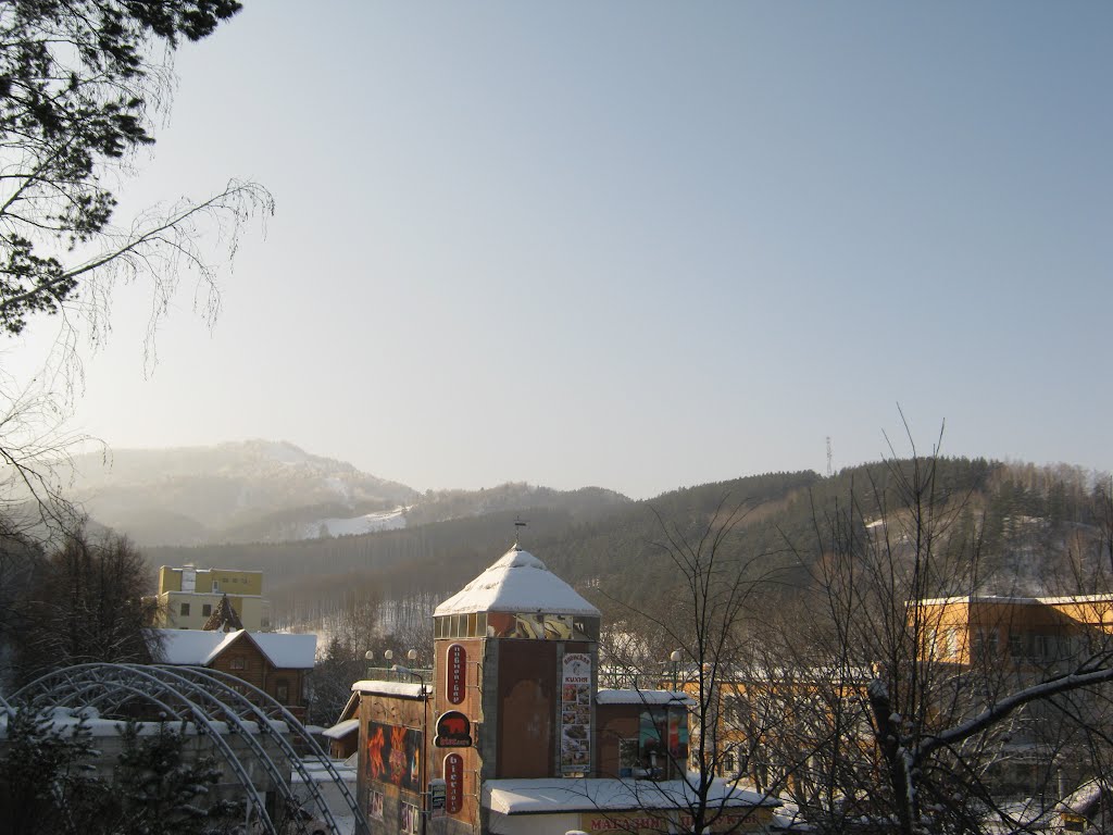 View on the mountains in Belokuricha (Altai) by la_parisien