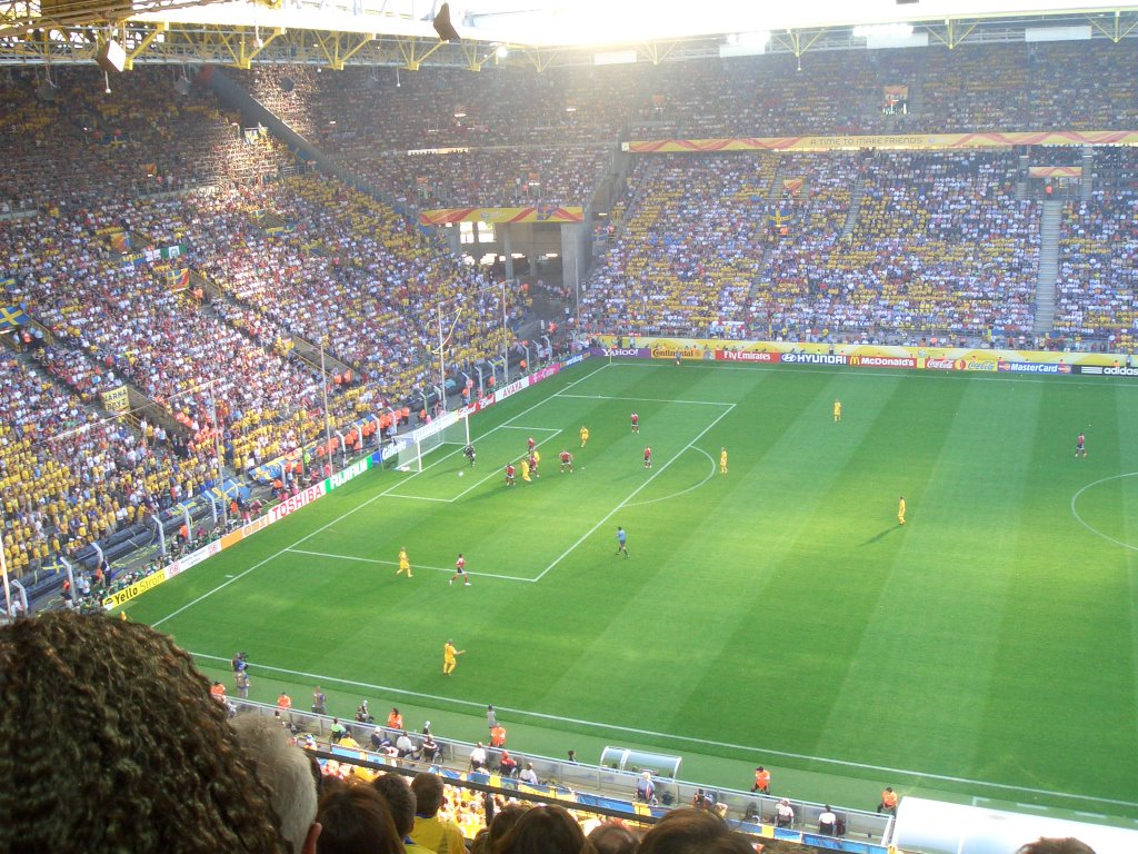 Inside the Stadium during World Cup 2006, Dortmund, Sweden - Trinidad by mcgruebner