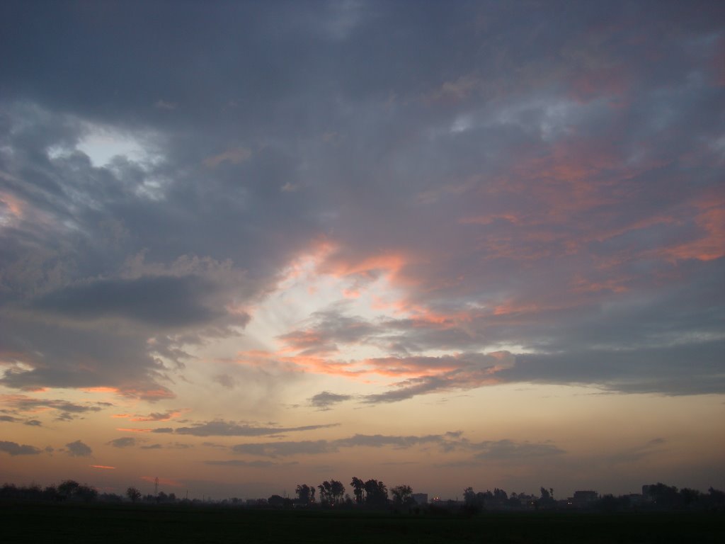 Dusk, Aref Village, Sharkia by Alaeddin Faruki