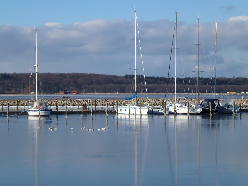 Havnen i Frederikssund by Olav Sejeroe