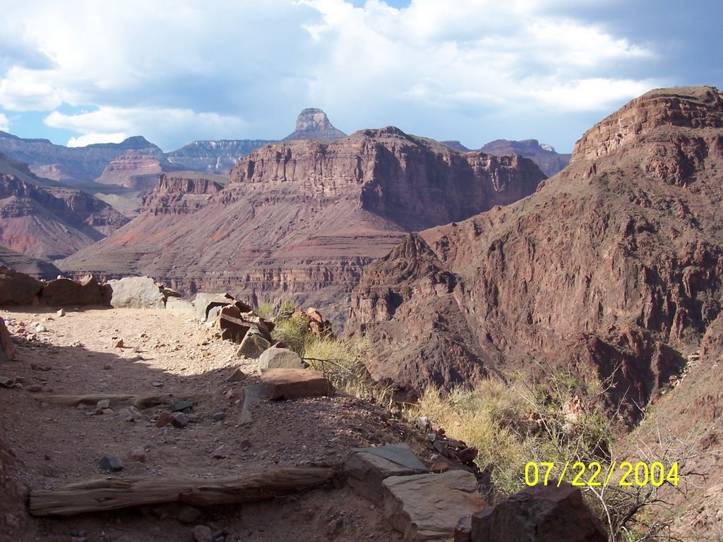 Grand Canyon from Bright Angel trail by dana pop