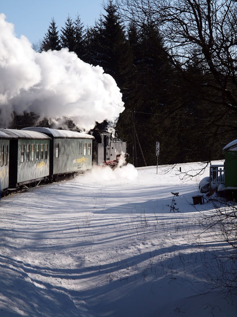 Winterdampf auf der Fichtelbergbahn by kpwg