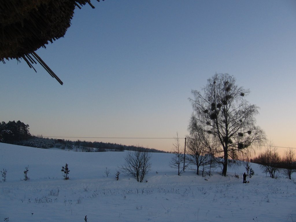 Gaj-Grzmięca zimą, widok spod "Hubalówki" by Uuumberto