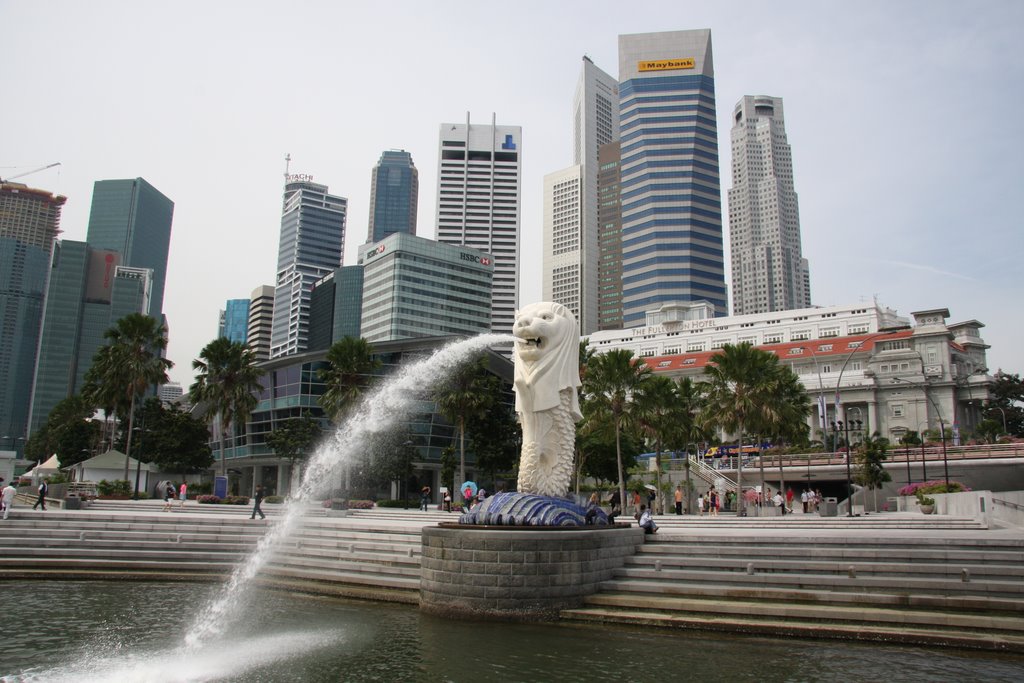 Merlion @ Marina Bay by hasizm00