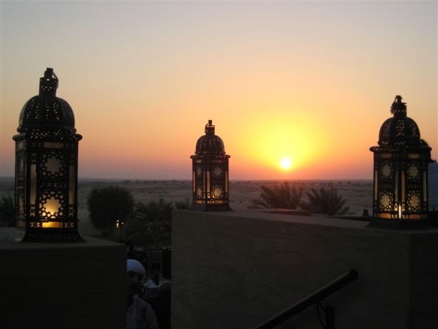 Bab Al Shams Desert Resort & Spa sunset by Bram Brinkman