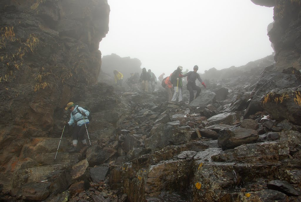 Going down from Lava Tower by Pavel Dogadushkin