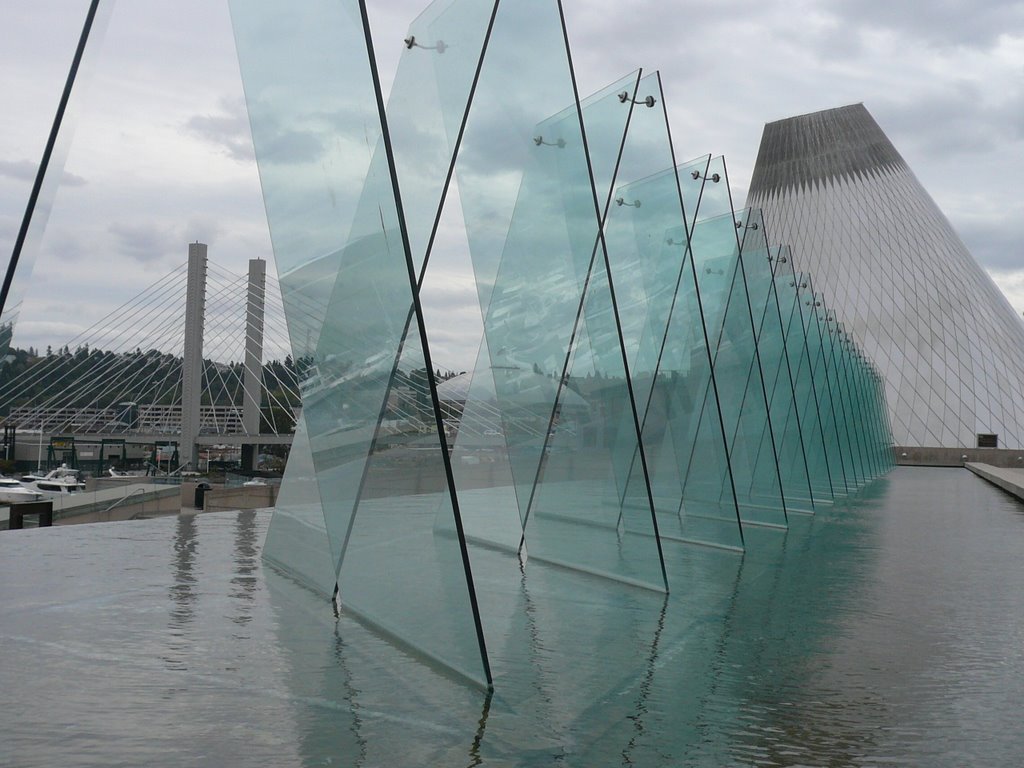 view through the glass and the reflections of the demonstration cone by shane_wallace