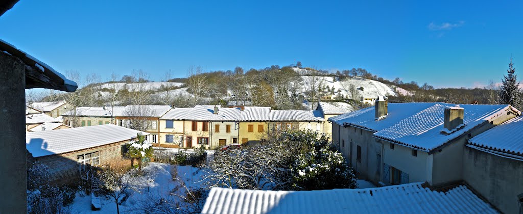 Vèspre d'aprèp la nèu - Galhac Tolzan de Tèrrafòrt by Franc Bardou