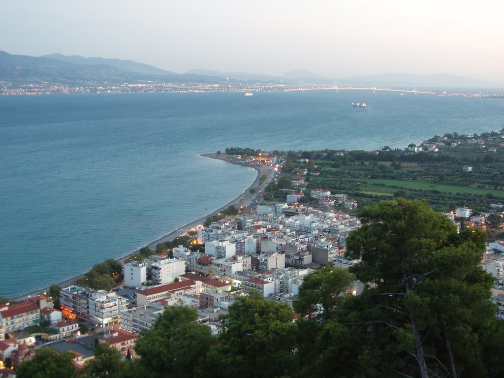 8:45pm August view from Castle top. by VasilisT