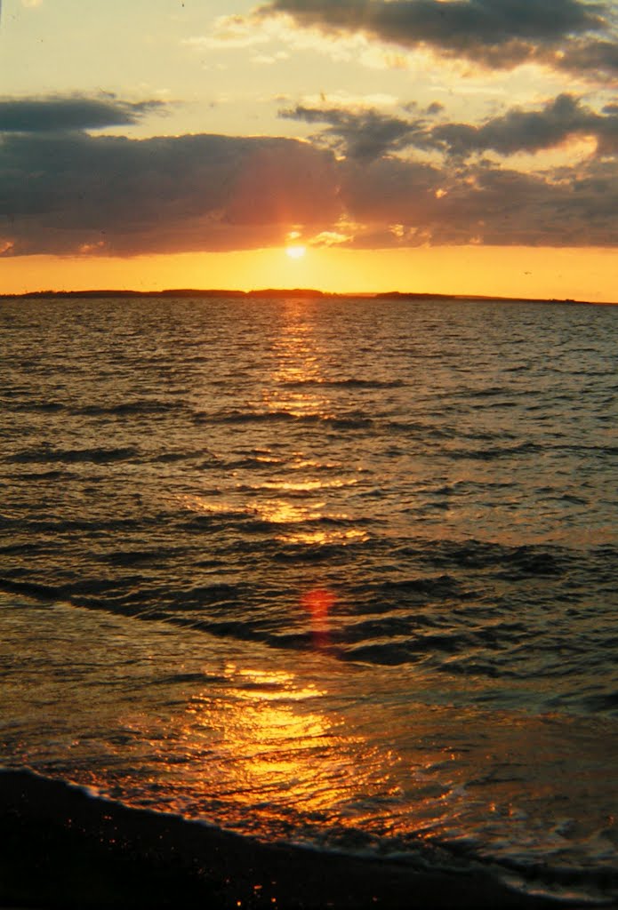 Sunset, near River John, Nova Scotia, aug 1973 by Tom Dudones