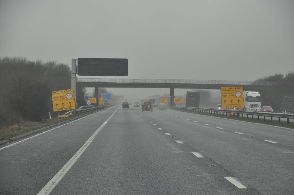 Tewkesbury : The M5 Motorway Northbound by A Photographer