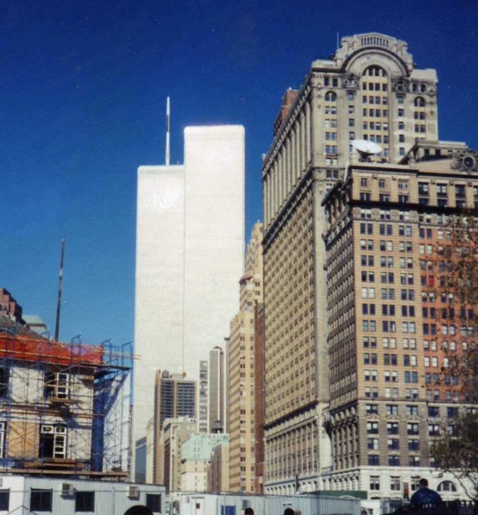 The WTC Towers Are White, Spring 1999, Taken in Battery Park by Kyle Stephen Smith