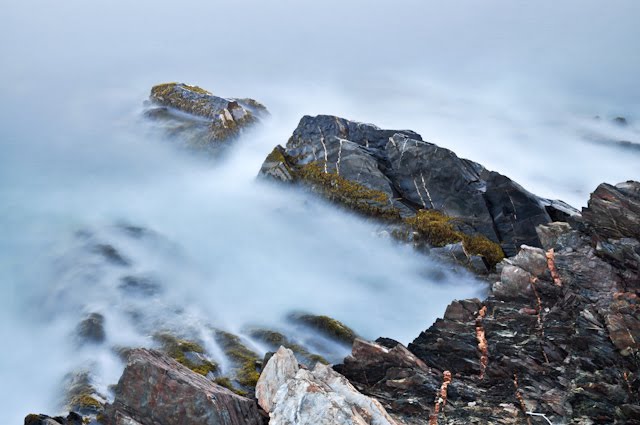 Waves crashing at The Ovens by Marko Stavric