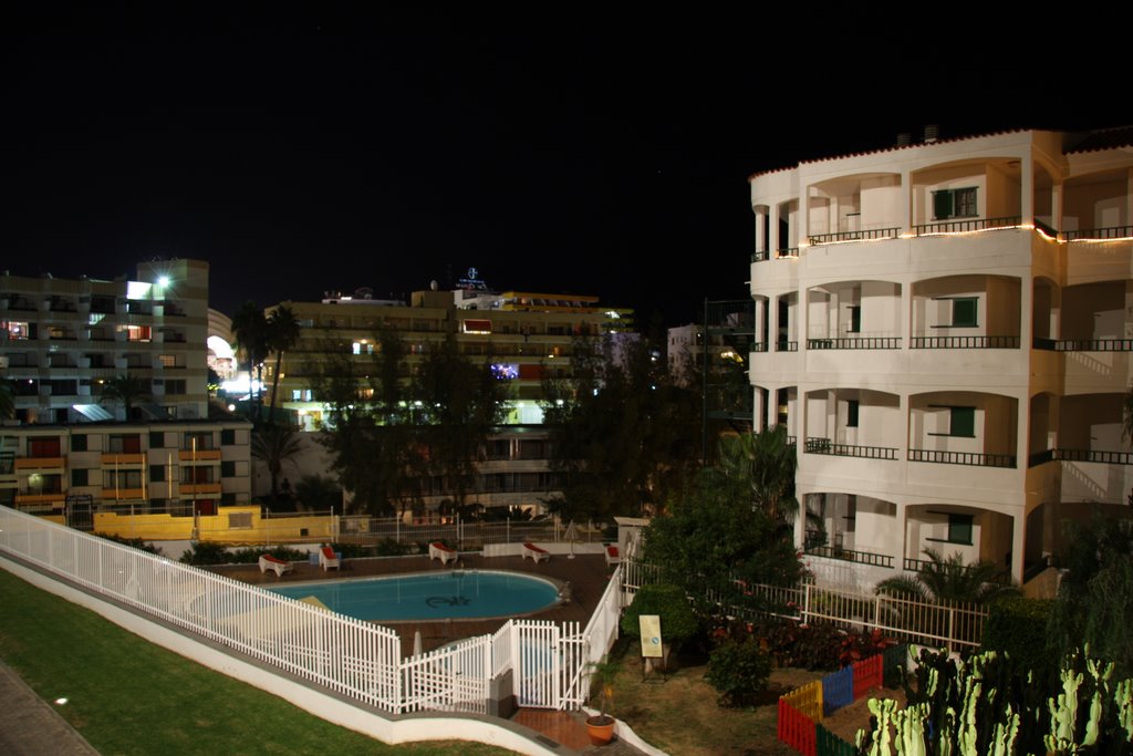 Spain, Espana, Gran Canaria, Playa del Inglés, view from Dorotea residence by Rodor