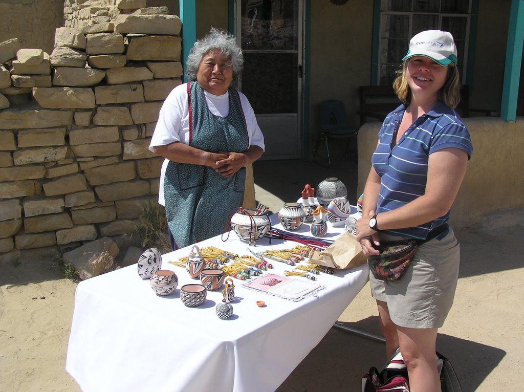 Shelly and Daisy, Acoma Pueblo by Peter Watts