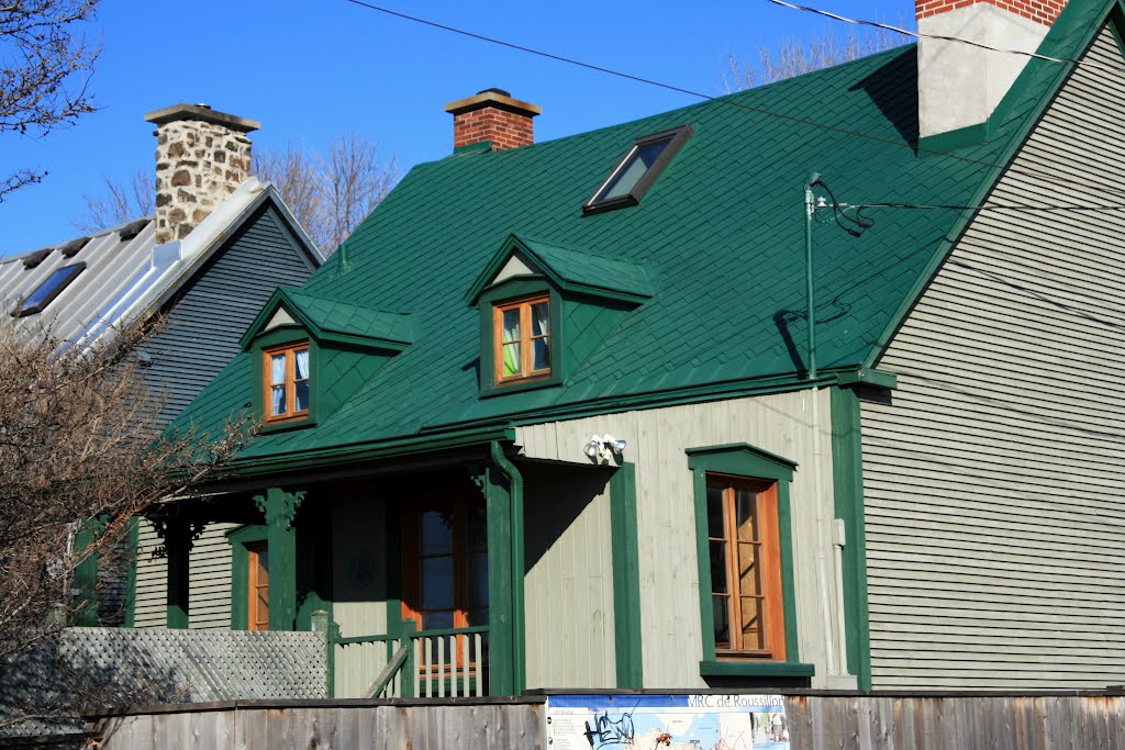 Nice old houses, in La Prairie, QC, Canada by Marc Latrémouille