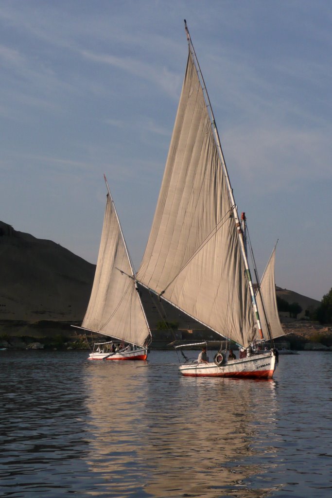 Feluccas on the Nile by v.laci