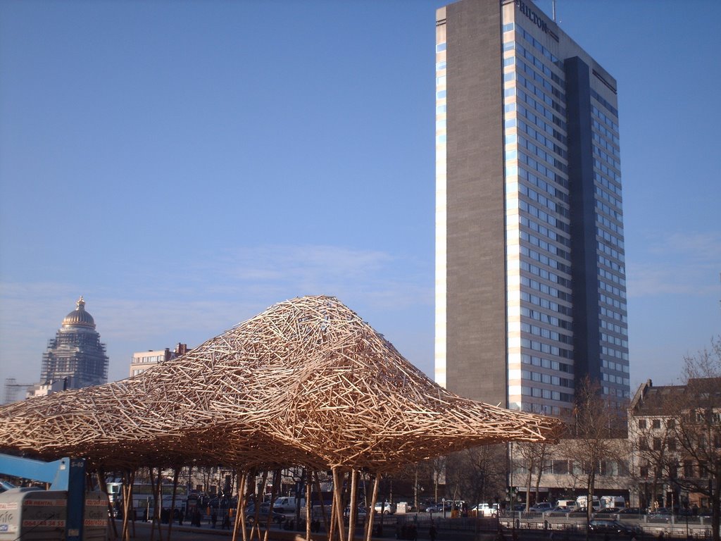 Arne Quinze, Hiltonhotel, Justitiepaleis by Wim Barbier